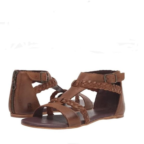 Bed Stu Shoes - ROAN by BEDSTU Gladiator Brown Leather Sandals Size 8.5